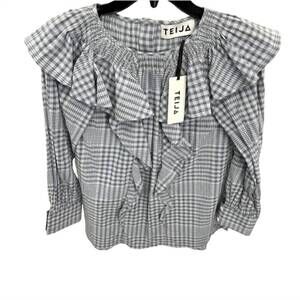 NEW TEIJA women's paita costin top in ash blue